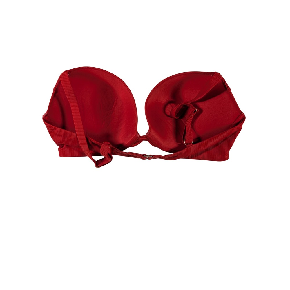 Victoria Secret Bikini Set Women Red Ribbed - Picture 4 of 11
